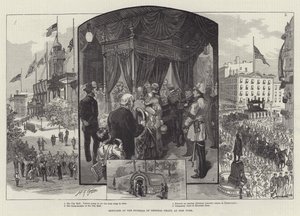 Schetsen bij de Begrafenis van Generaal Grant, in New York